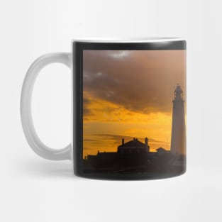 St Mary's Lighthouse Sunrise Mug